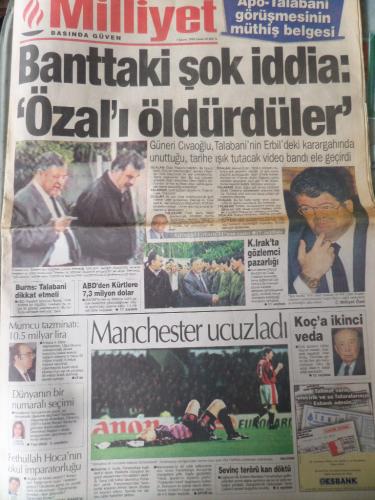 Milliyet Gazetesi 1 Kasım 1996 - Banttaki Şok İddia: Özal'ı Öldürdüler