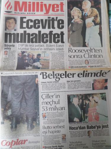 Milliyet Gazetesi 7 Kasım 1996 - Ecevit'e Muhalefet