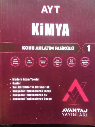 AYT Kimya Konu Anlatım Fasikülü 1