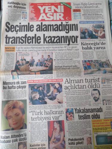 Yeni Asır Gazetesi 12 Mart 1997 - Seçimle Alamadığını Transferle Kazanıyor