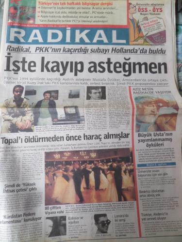 Radikal Gazetesi 2 Aralık 1996 - İşte Kayıp Asteğmen