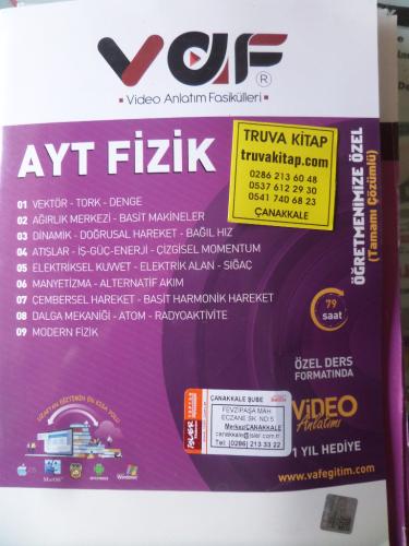 AYT Fizik Video Anlatım Fasikülleri - Öğretmenimize Özel Tamamı Çözüml