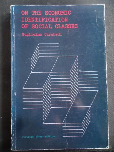 On The Economic Identification of Social Classes