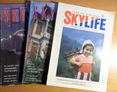 Skylife 1992 / 4-9-12 (3 Dergi)
