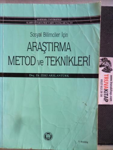 Sosyal Bilimciler İçin Araştırma Metod ve Teknikleri