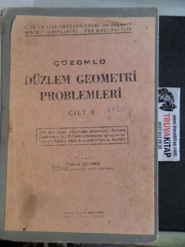 Çözümlü Düzlem Geometri Problemleri Cilt II Tahsin Çizenel