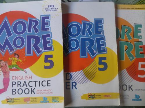 More & More 5 English Practice Book + Word Power + Skills Book + Dicti