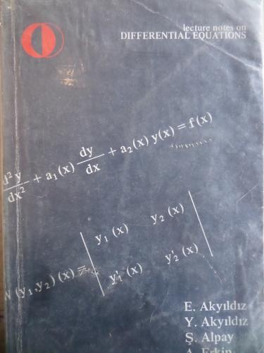 Lecture Notes On Differential Equations E. Akyıldız