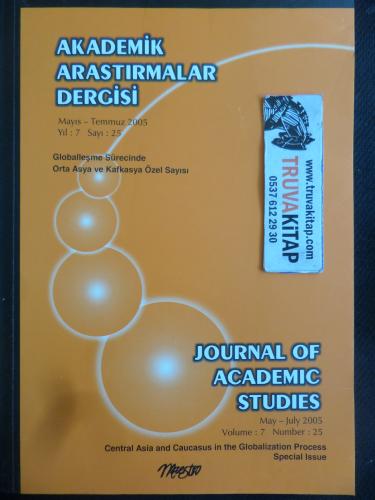 Akademik Araştırmalar Dergisi 2005 / 25