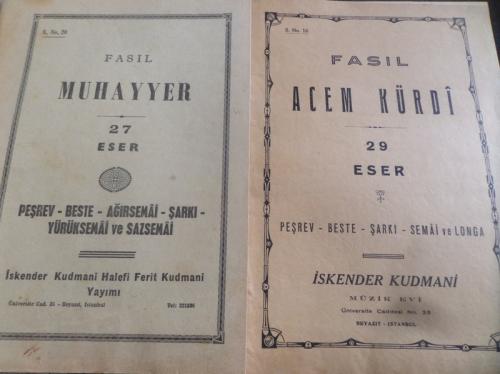 Fasıl Muhayyer - Acem Kürdi