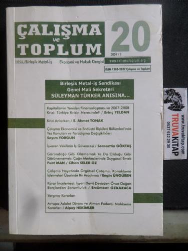Çalışma ve Toplum 2009 / 20