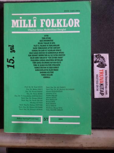Milli Folklor Dergisi 2003 / 57