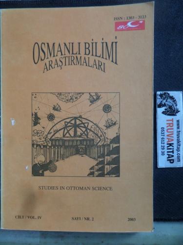 Osmanlı Bilimi Araştırmaları 2003 / 2