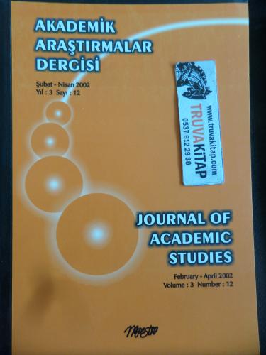Akademik Araştırmalar Dergisi 2002 / 12