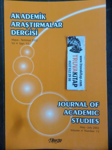 Akademik Araştırmalar Dergisi 2002 / 13