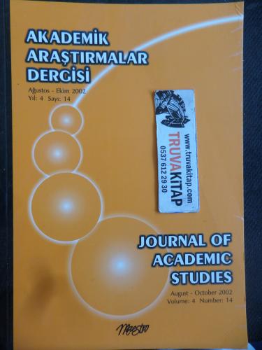 Akademik Araştırmalar Dergisi 2002 / 14
