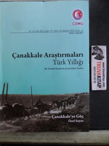 Çanakkale Araştırmaları 2012 / 13