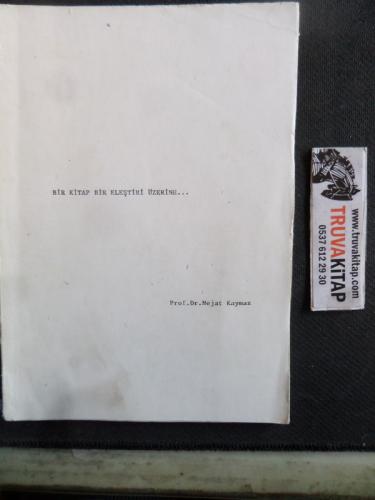 Bir Kitap Bir Eleştiri Üzerine Nejat Kaymaz