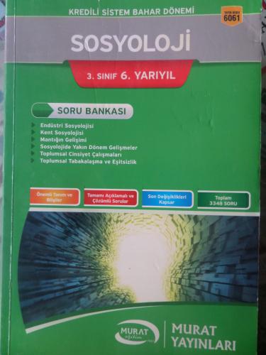 3. Sınıf 6. Yarıyıl Sosyoloji Soru Bankası