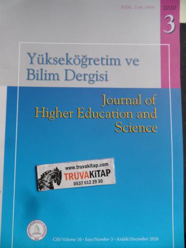 Yüksek Öğretim ve Bilim Dergisi 2020 / 3 - Journal Higher Education And Science