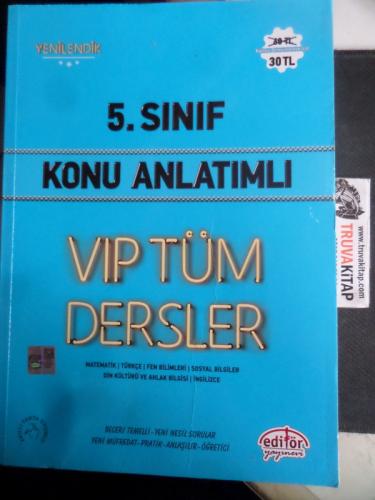 5. Sınıf Vip Tüm Dersler Konu Anlatımlı