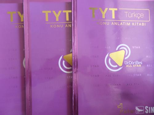 TYT Edebiyat Konu Anlatım Kitabı / 3 Adet (ÜçDörteş All Star)