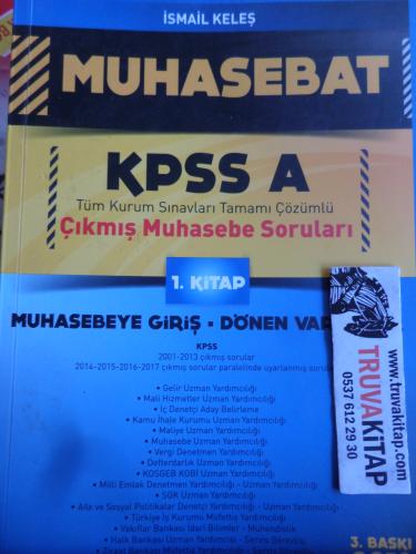 KPSS A Muhasebat Çıkmış Muhasebe Soruları 1. Kitap