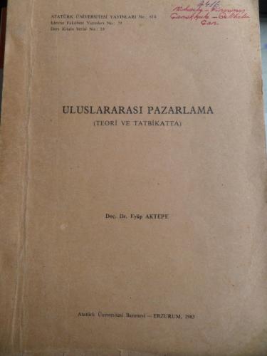 Uluslararası Pazarlama (Teori Ve Tatbikatta)