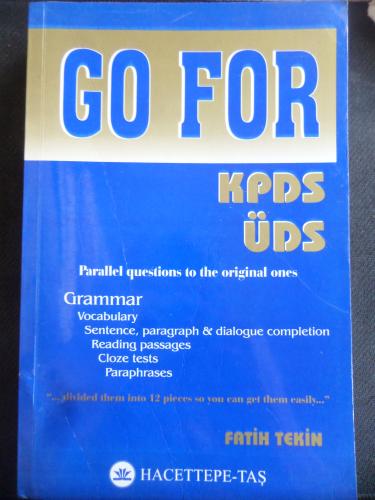Go For KPDS ÜDS Fatih Tekin