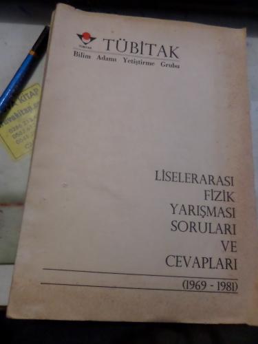 Liselerarası Fizik Yarışması Soruları Ve Cevapları 1969-1981
