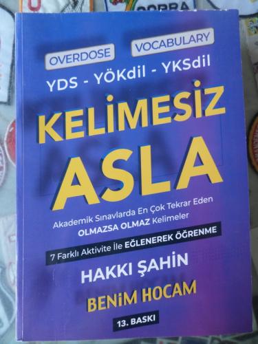 Benim Hocam YDS-Yökdil-YKSdil Overdose Vocabulary Kelimesiz Asla