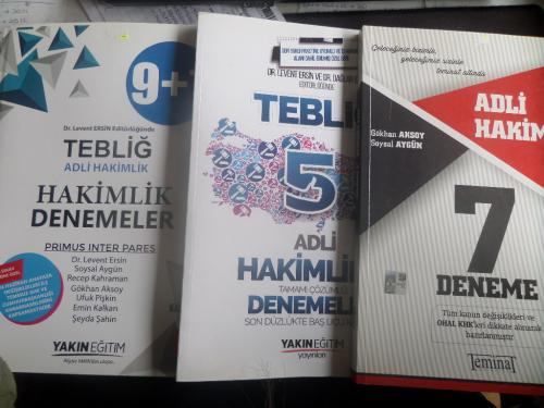 Adli Hakimlik Sınavlarına Hazırlık Deneme Kitabı / 3 Adet