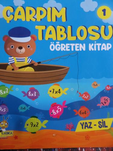 Çarpım Tablosu Öğreten Kitap 1 (Yaz-Sil)