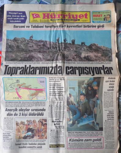 Hürriyet 18 Haziran 1978 - Barzani Ve Talabani Tarafları Kürt Kuvvetle