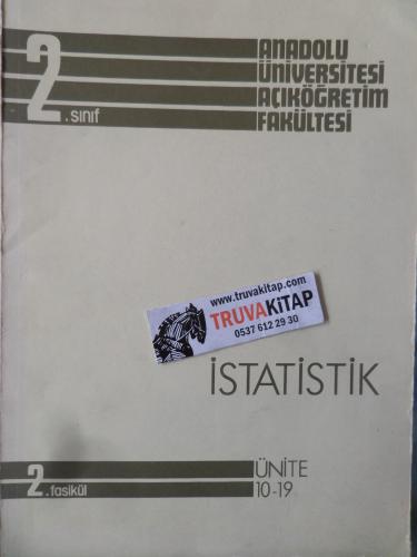 İstatistik 2. Sınıf 2. Fasikül Ünite 10-19