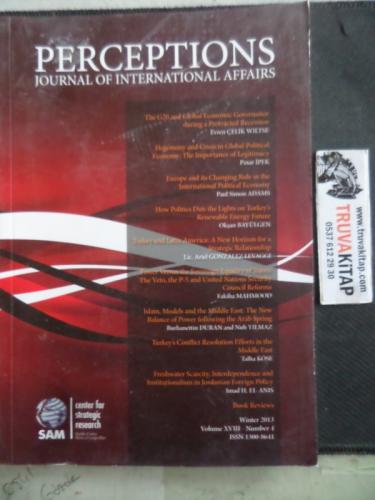 Perceptions Journal Of International Affairs 2013 / 4