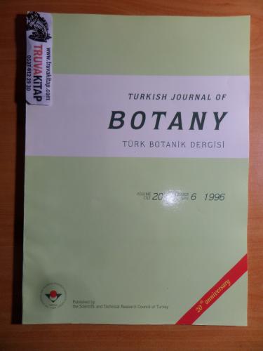 The Turkish Journal Of Botany - Türk Botanik Dergisi Cilt: 20 - 1996 /