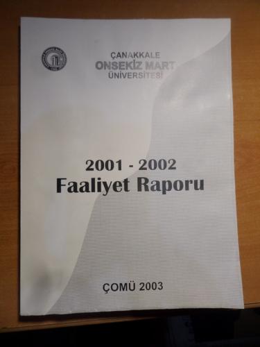 2001 - 2002 Faaliyet Raporu