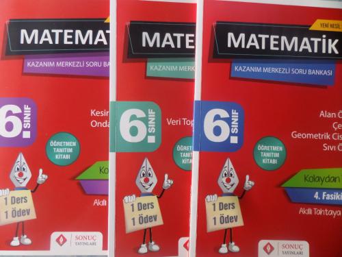 6. Sınıf Matematik Kazanım Merkezli Soru Bankası / 3 Adet