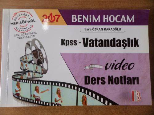 Benim Hocam / KPSS Vatandaşlık Ders Notları Esra Özkan Karaoğlu