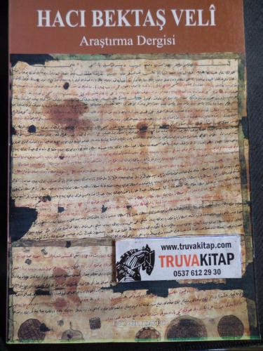 Hacı Bektaş Veli Araştırma Dergisi 2001 / 19