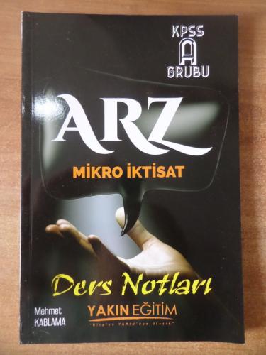 KPSS A Grubu ARZ Mikro İktisat Ders Notları