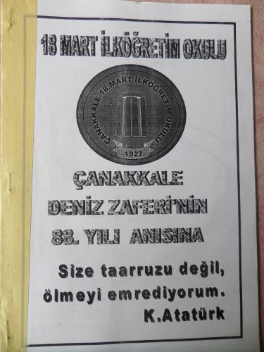 Çanakkale Deniz Zaferi'nin 88. Yılı Anısına