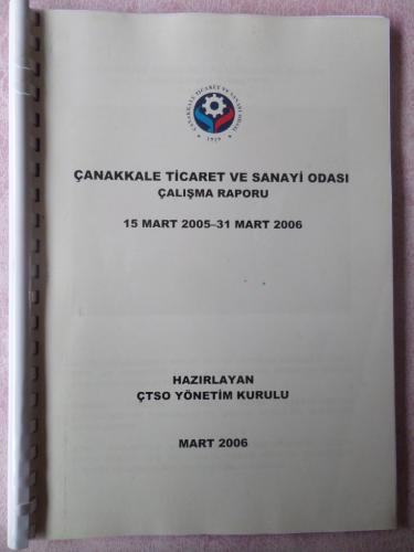 Çanakkale Ticaret Ve Sanayi Odası Çalışma Raporu
