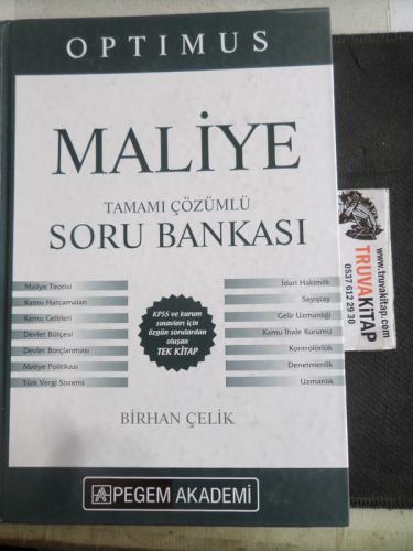 Maliye Tamamı Çözümlü Soru Bankası Birhan Çelik