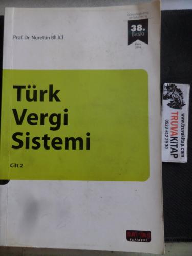 Türk Vergi Sistemi Cilt 2 Nurettin Bilici