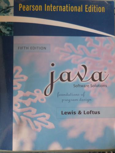 Java Software Solutions Foundations Of Program Design (CD'li)
