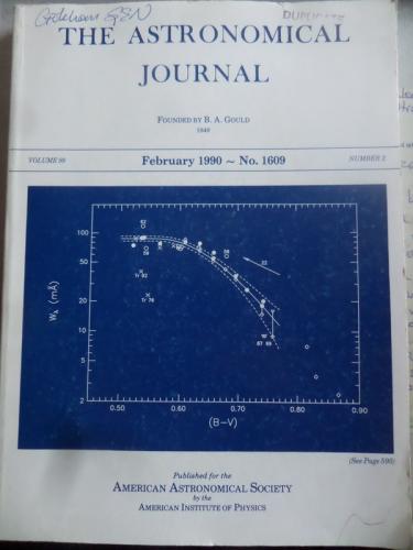 The Astronomical Journal February 1990 No 1609
