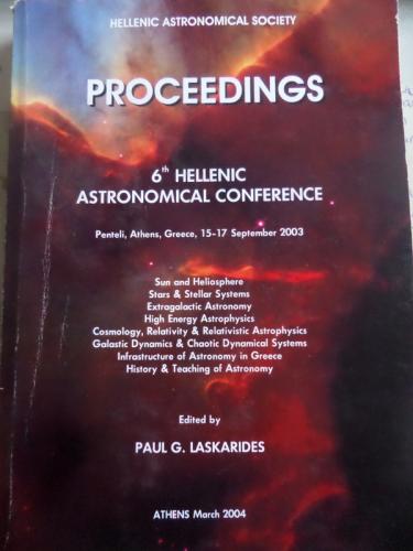 Proceedings 6th Hellenic Astronomical Conference