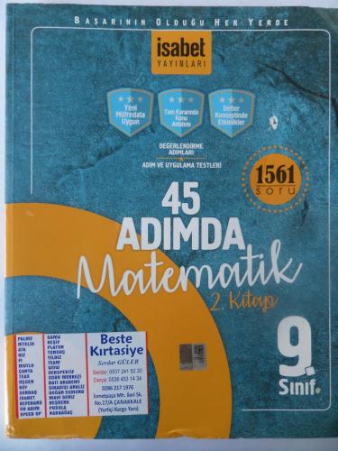 9. Sınıf 45 Adımda Matematik 2. Kitap